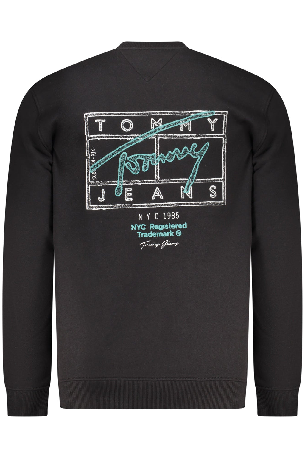 TOMMY HILFIGER FELPA SENZA ZIP UOMO NERO - Grandi Firme Lab