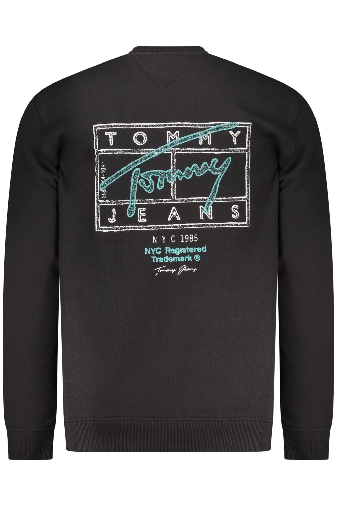 TOMMY HILFIGER FELPA SENZA ZIP UOMO NERO - Grandi Firme Lab