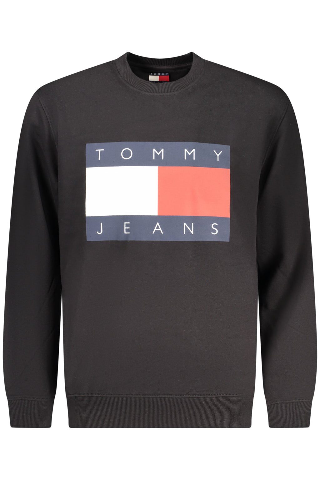 TOMMY HILFIGER FELPA SENZA ZIP UOMO NERO - Grandi Firme Lab
