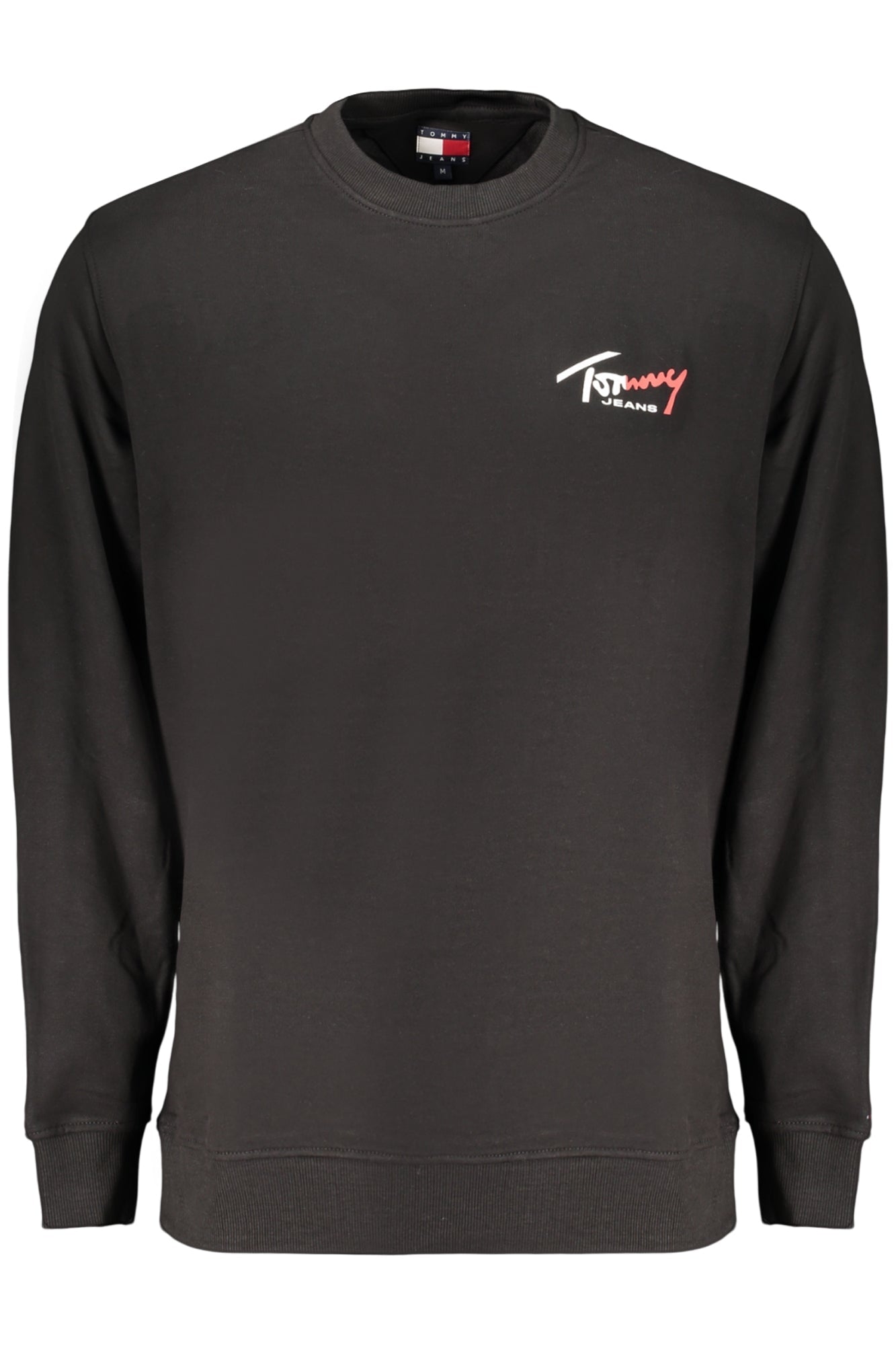 TOMMY HILFIGER FELPA SENZA ZIP UOMO NERO - Grandi Firme Lab