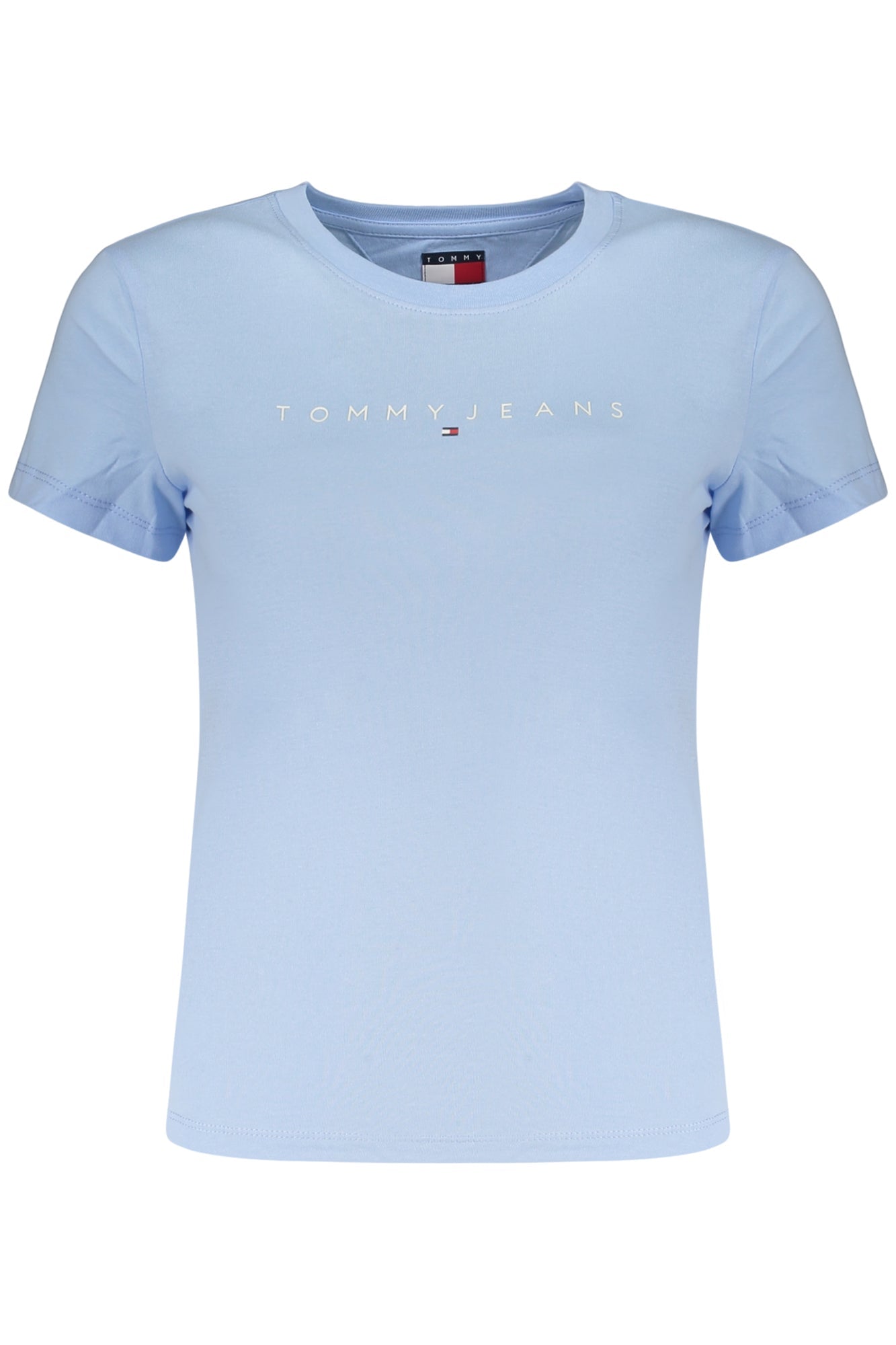 TOMMY HILFIGER T-SHIRT MANICHE CORTE DONNA AZZURRO - Grandi Firme Lab