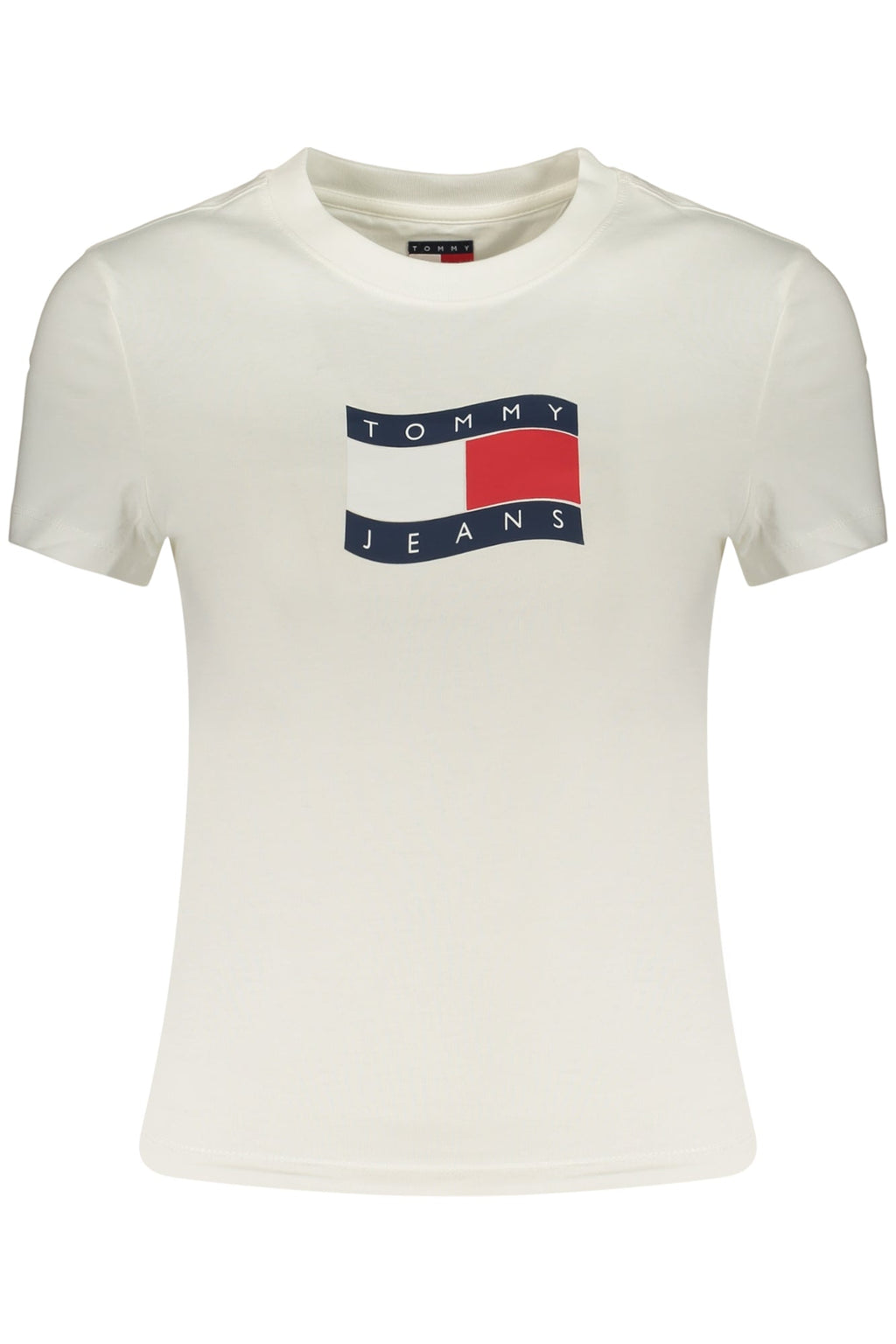 TOMMY HILFIGER T-SHIRT MANICHE CORTE DONNA BIANCO - Grandi Firme Lab