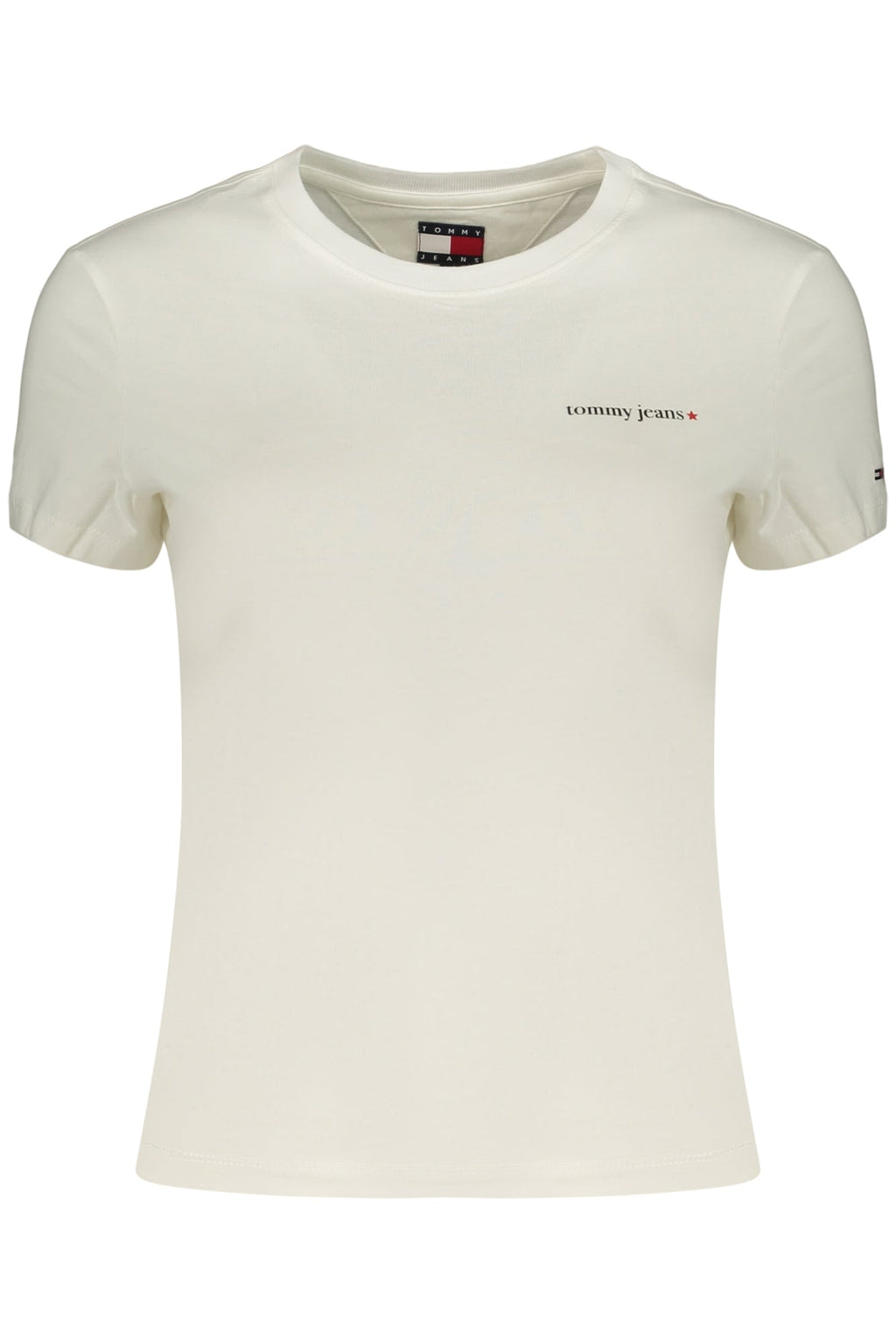 TOMMY HILFIGER T-SHIRT MANICHE CORTE DONNA BIANCO - Grandi Firme Lab