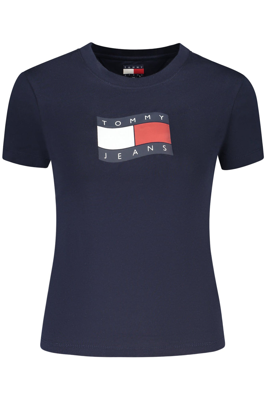 TOMMY HILFIGER T-SHIRT MANICHE CORTE DONNA BLU - Grandi Firme Lab