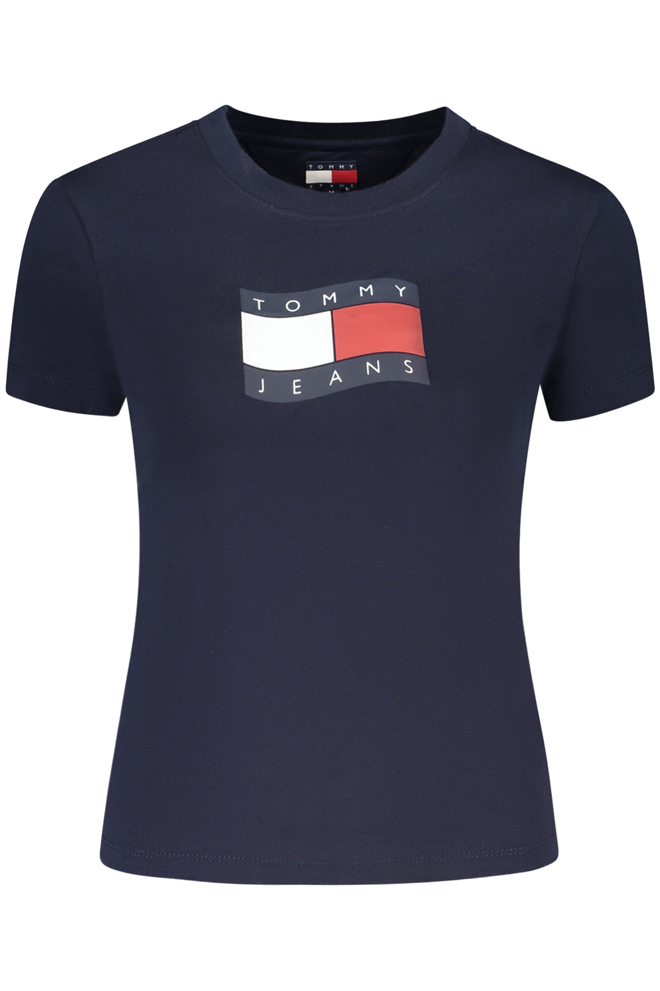 TOMMY HILFIGER T-SHIRT MANICHE CORTE DONNA BLU - Grandi Firme Lab