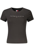 TOMMY HILFIGER T-SHIRT MANICHE CORTE DONNA NERO - Grandi Firme Lab