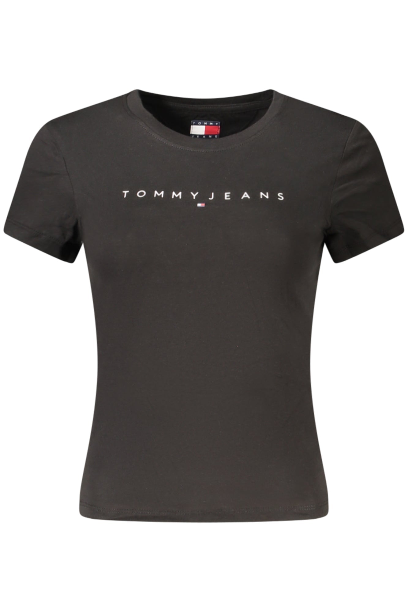 TOMMY HILFIGER T-SHIRT MANICHE CORTE DONNA NERO - Grandi Firme Lab