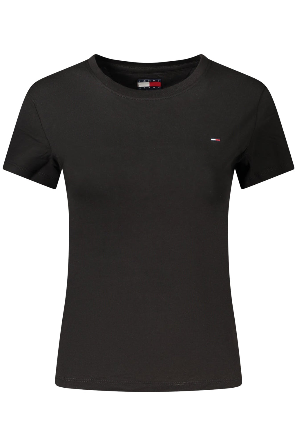 TOMMY HILFIGER T-SHIRT MANICHE CORTE DONNA NERO - Grandi Firme Lab