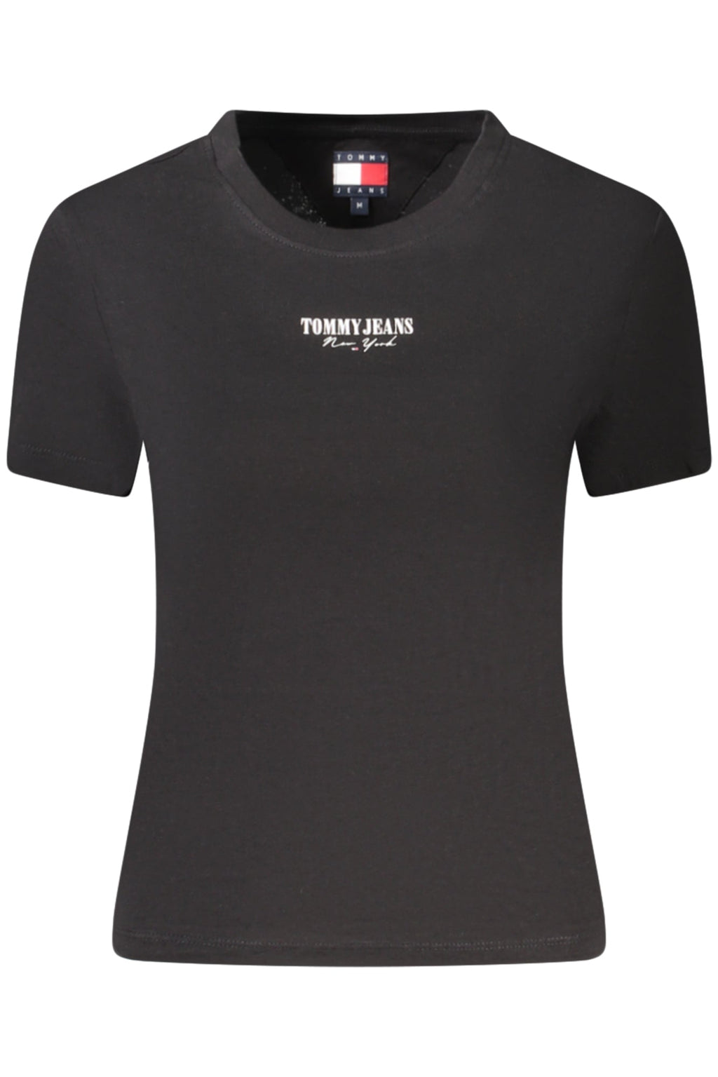 TOMMY HILFIGER T - SHIRT MANICHE CORTE DONNA NERO - Grandi Firme Lab