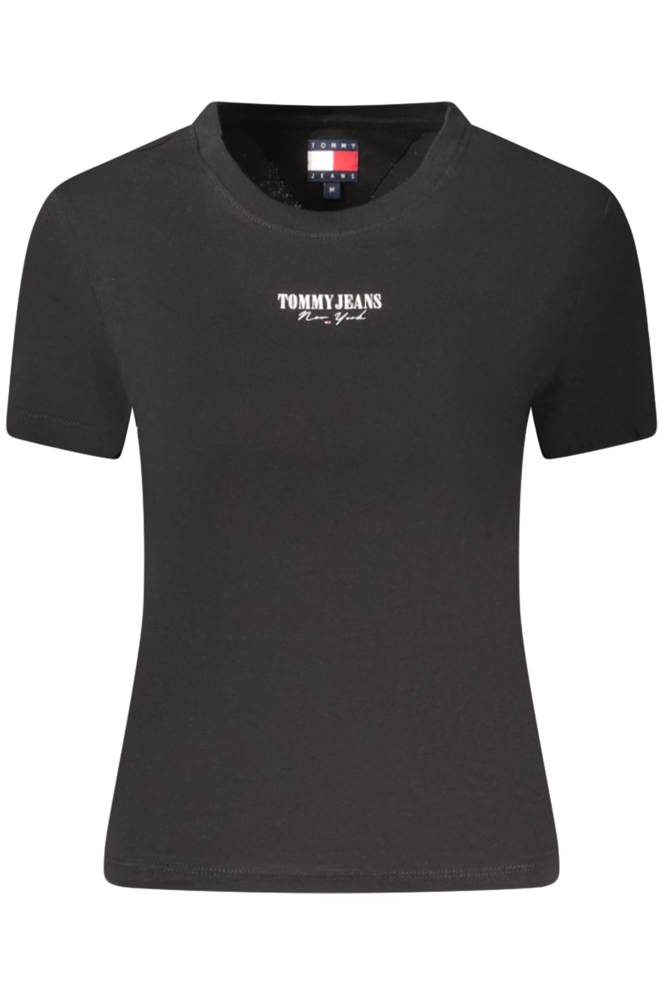 TOMMY HILFIGER T - SHIRT MANICHE CORTE DONNA NERO - Grandi Firme Lab