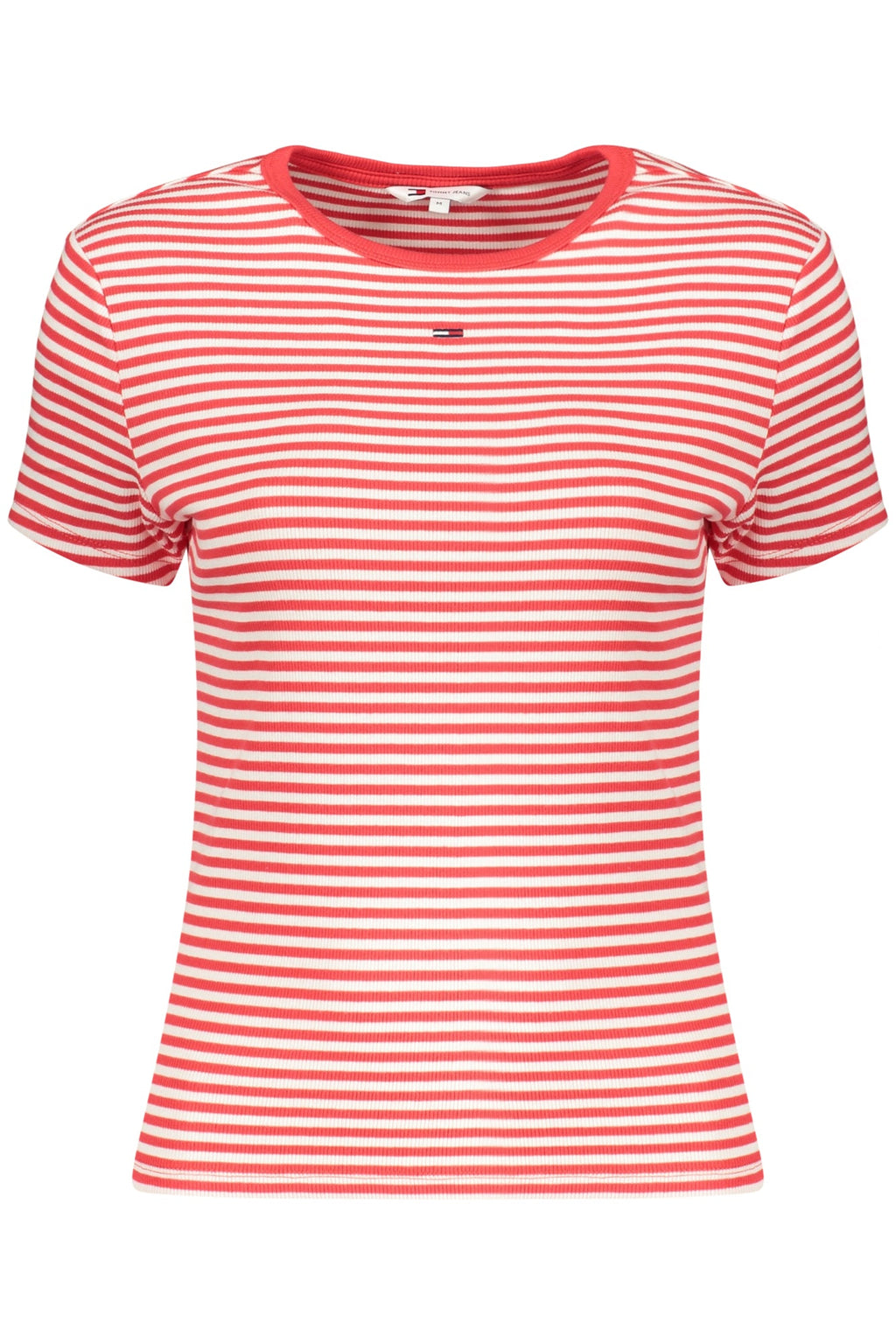 TOMMY HILFIGER T-SHIRT MANICHE CORTE DONNA ROSSO - Grandi Firme Lab