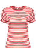 TOMMY HILFIGER T-SHIRT MANICHE CORTE DONNA ROSSO - Grandi Firme Lab