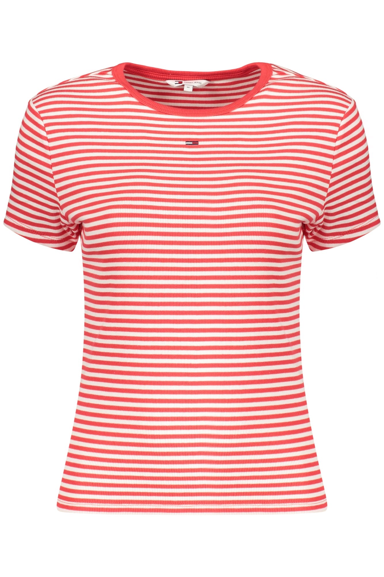 TOMMY HILFIGER T-SHIRT MANICHE CORTE DONNA ROSSO - Grandi Firme Lab