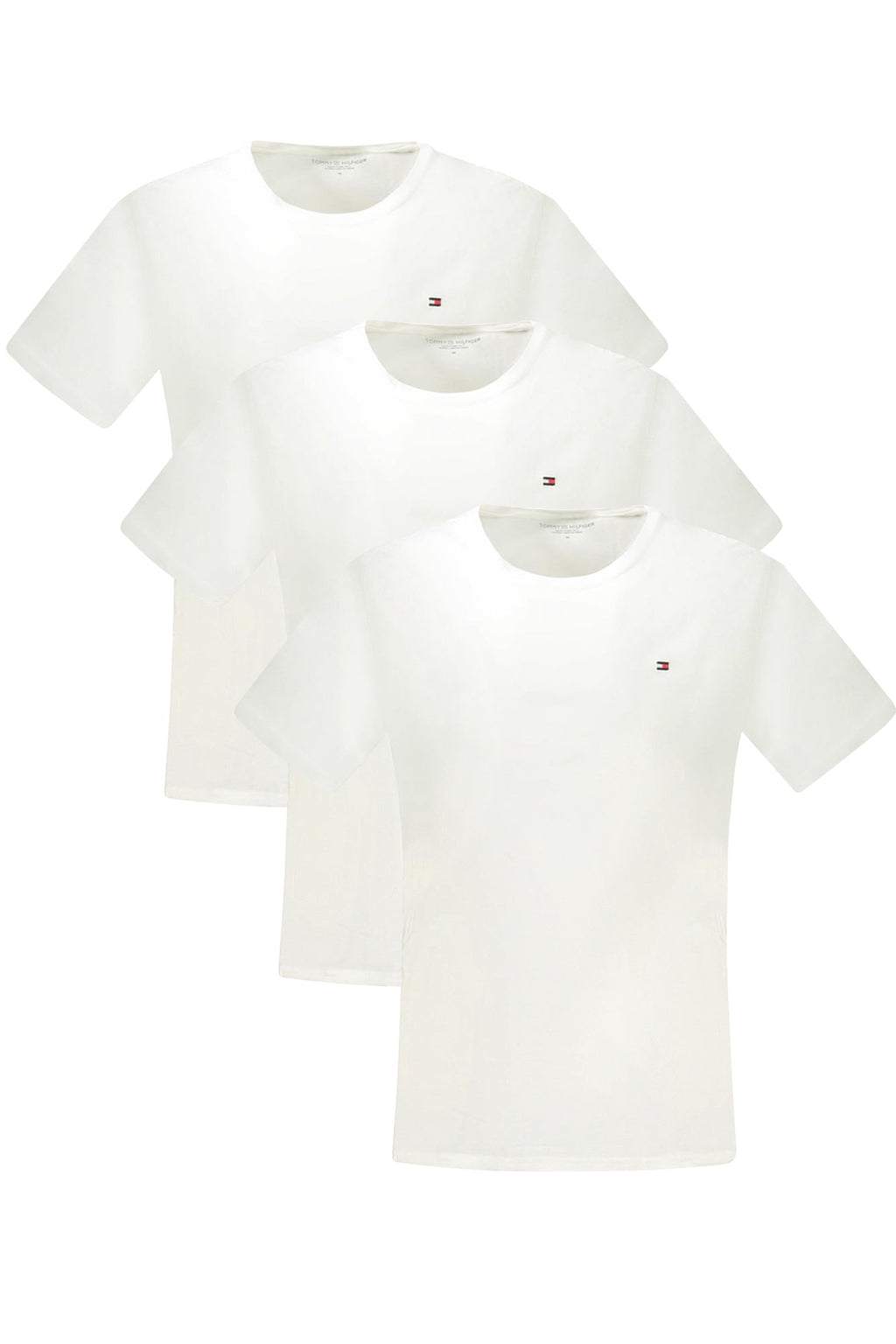 TOMMY HILFIGER T-SHIRT MANICHE CORTE UOMO BIANCO - Grandi Firme Lab