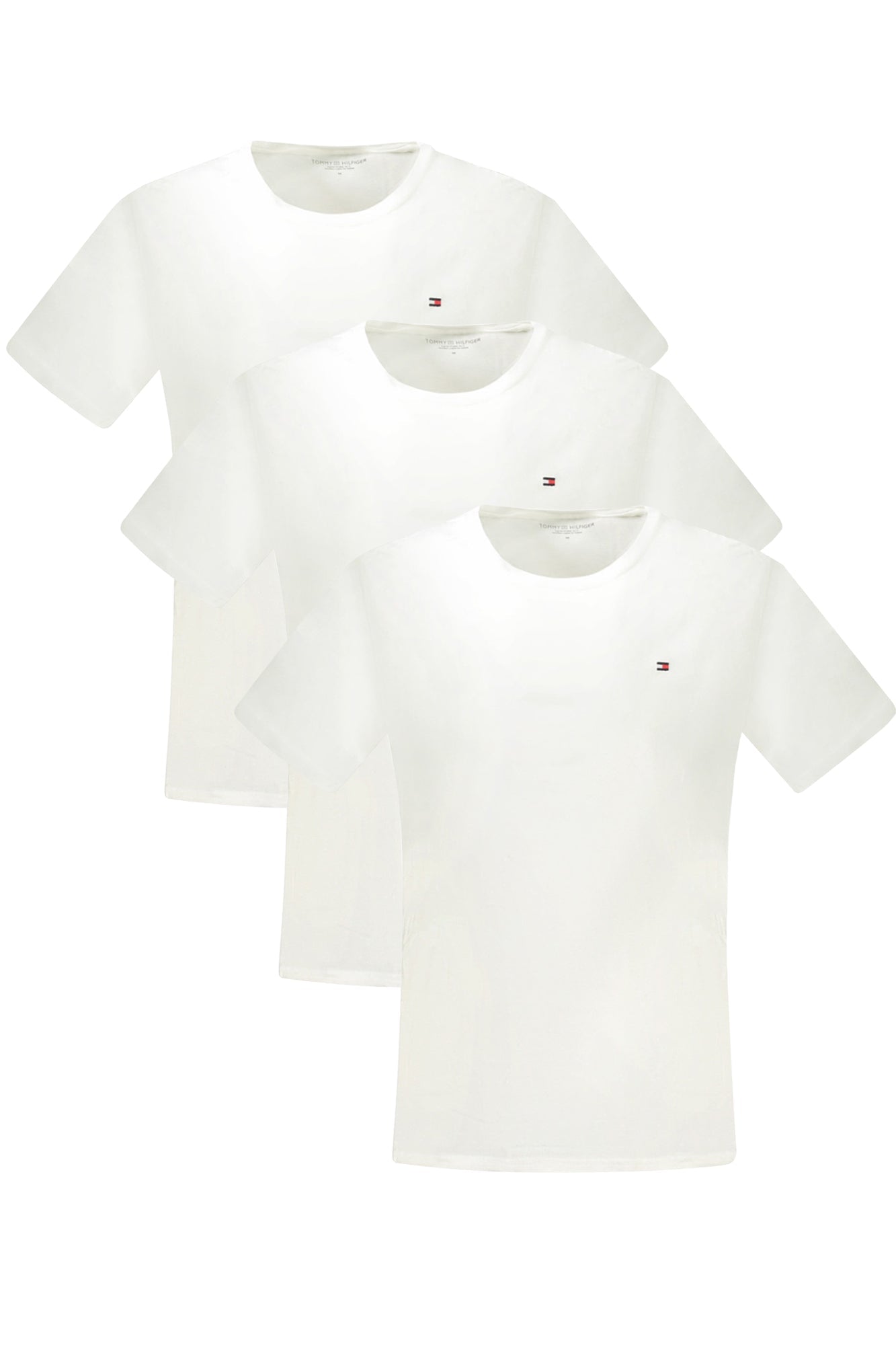 TOMMY HILFIGER T-SHIRT MANICHE CORTE UOMO BIANCO - Grandi Firme Lab