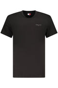 TOMMY HILFIGER T - SHIRT MANICHE CORTE UOMO NERO - Grandi Firme Lab