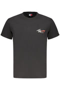 TOMMY HILFIGER T - SHIRT MANICHE CORTE UOMO NERO - Grandi Firme Lab