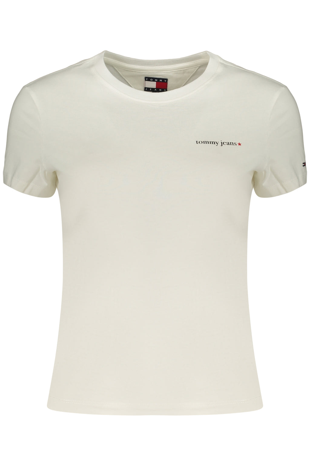 TOMMY HILFIGER T-SHIRT MANICHE CORTE DONNA BIANCO