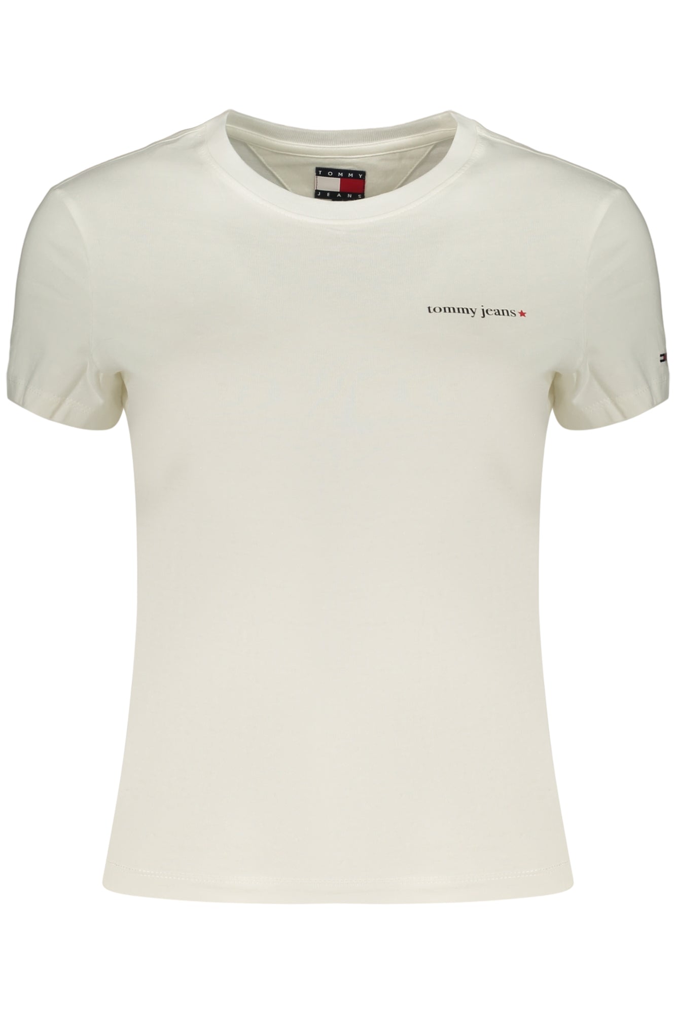 TOMMY HILFIGER T-SHIRT MANICHE CORTE DONNA BIANCO