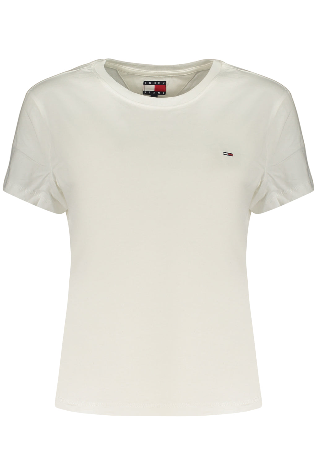 TOMMY HILFIGER T-SHIRT MANICHE CORTE DONNA BIANCO