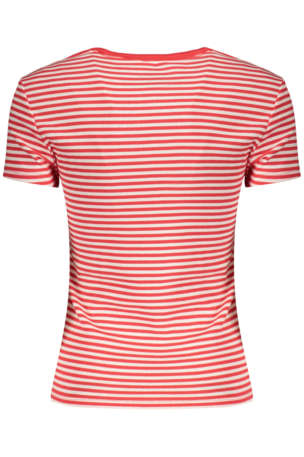 TOMMY HILFIGER T-SHIRT MANICHE CORTE DONNA ROSSO