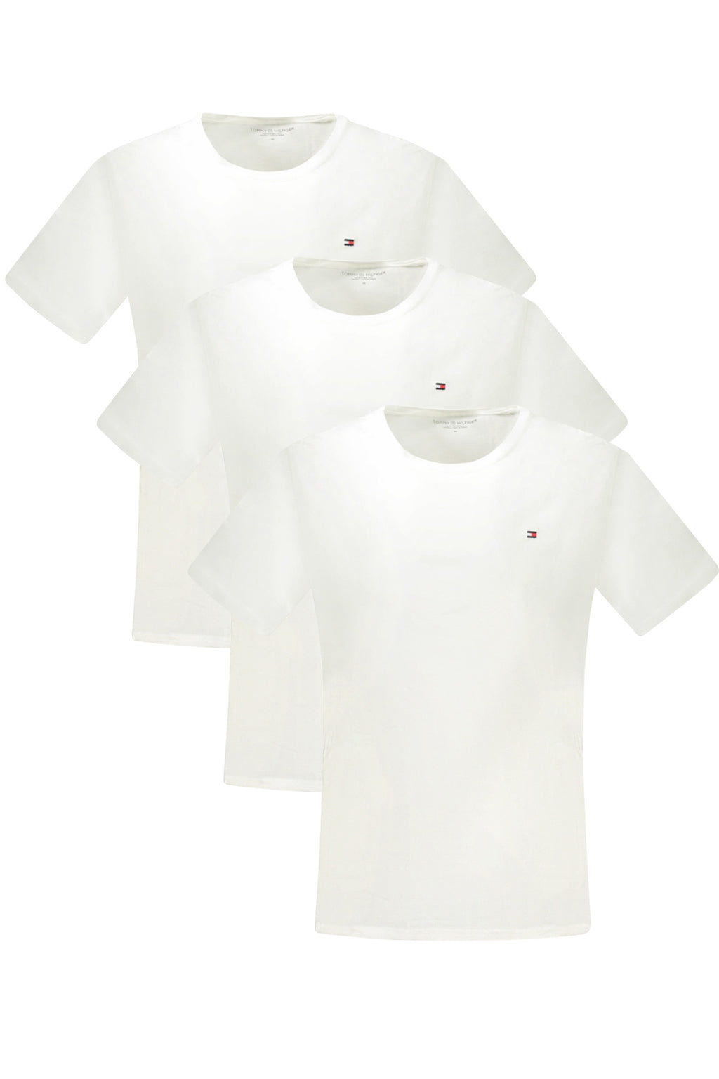 TOMMY HILFIGER T-SHIRT HOMME MANCHES COURTES BLANC