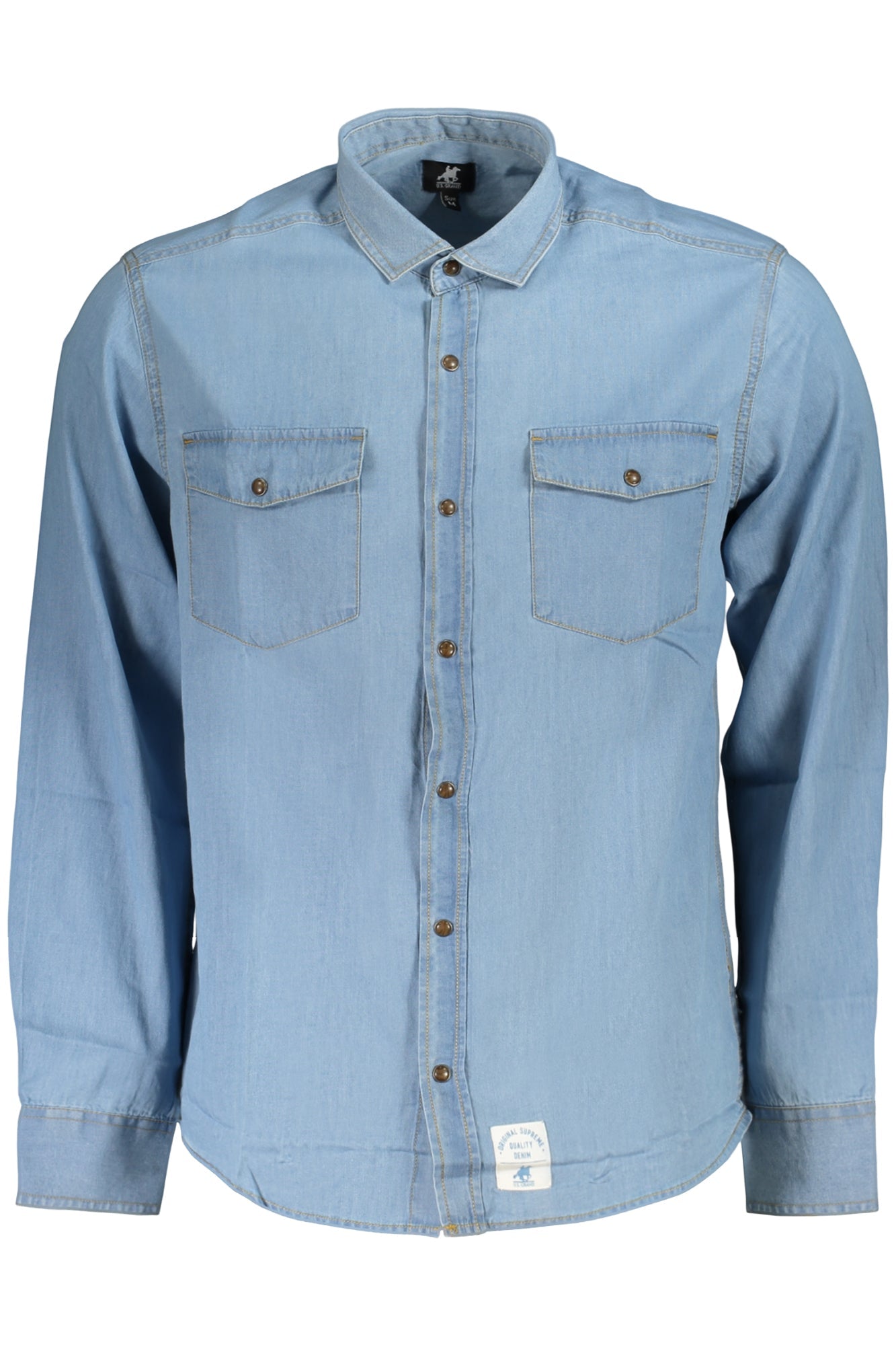 U.S. GRAND CAMICIA MANICHE LUNGHE UOMO AZZURRO - Grandi Firme Lab