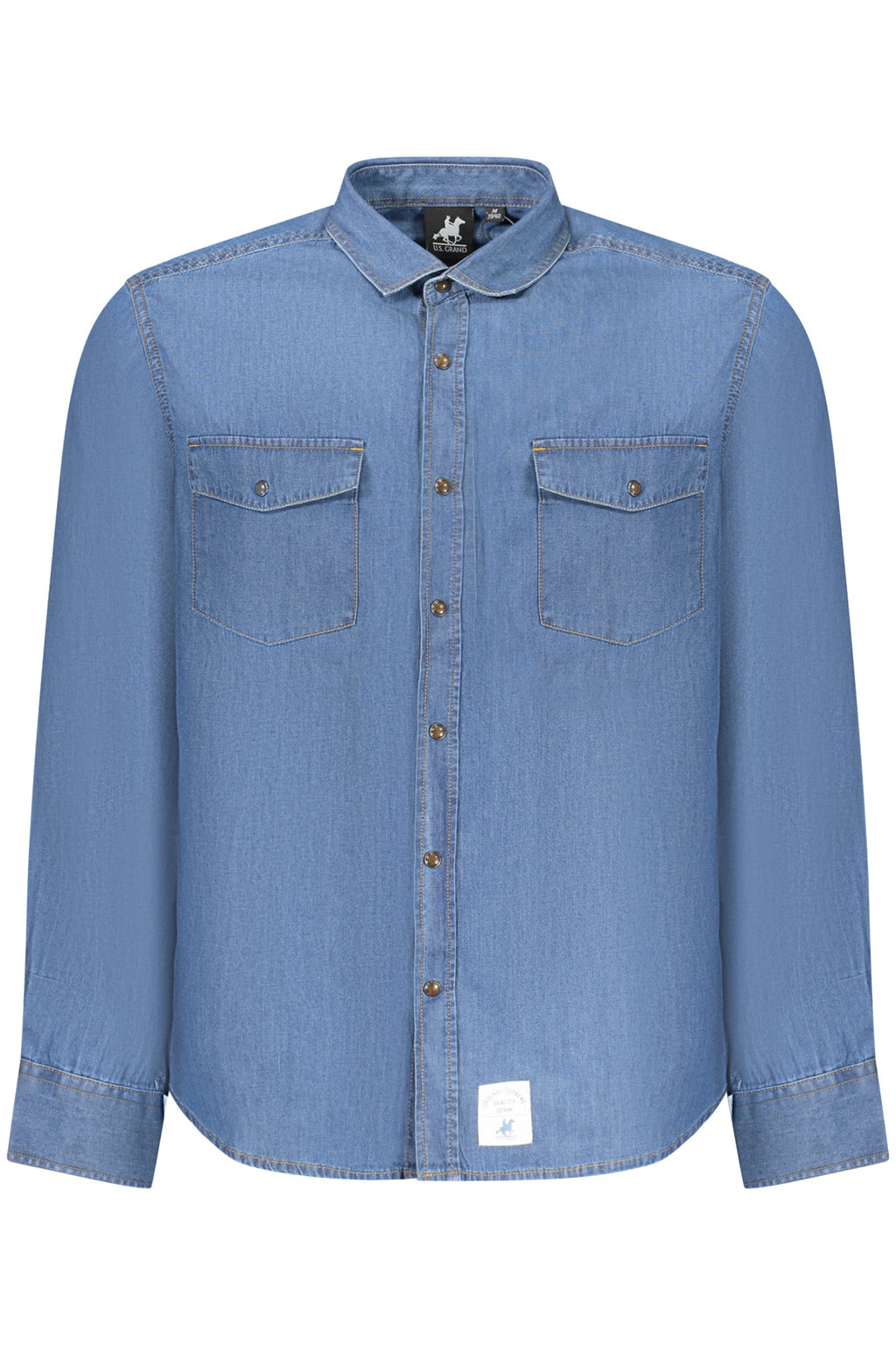 U.S. GRAND CAMICIA MANICHE LUNGHE UOMO BLU - Grandi Firme Lab
