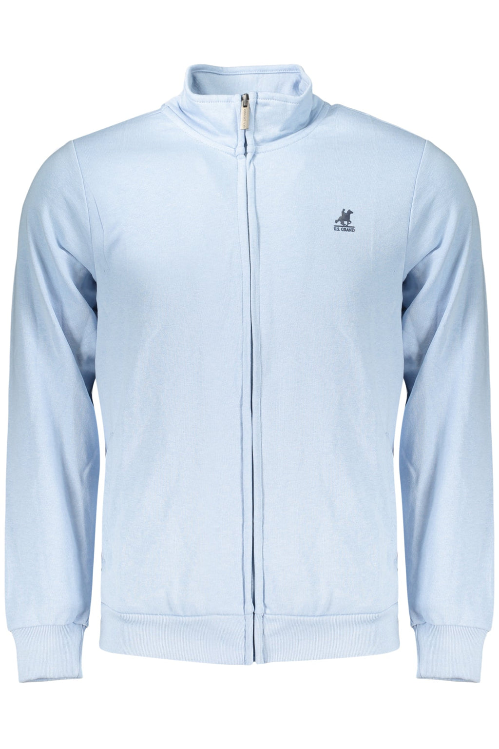 U.S. GRAND FELPA CON ZIP UOMO AZZURRO - Grandi Firme Lab