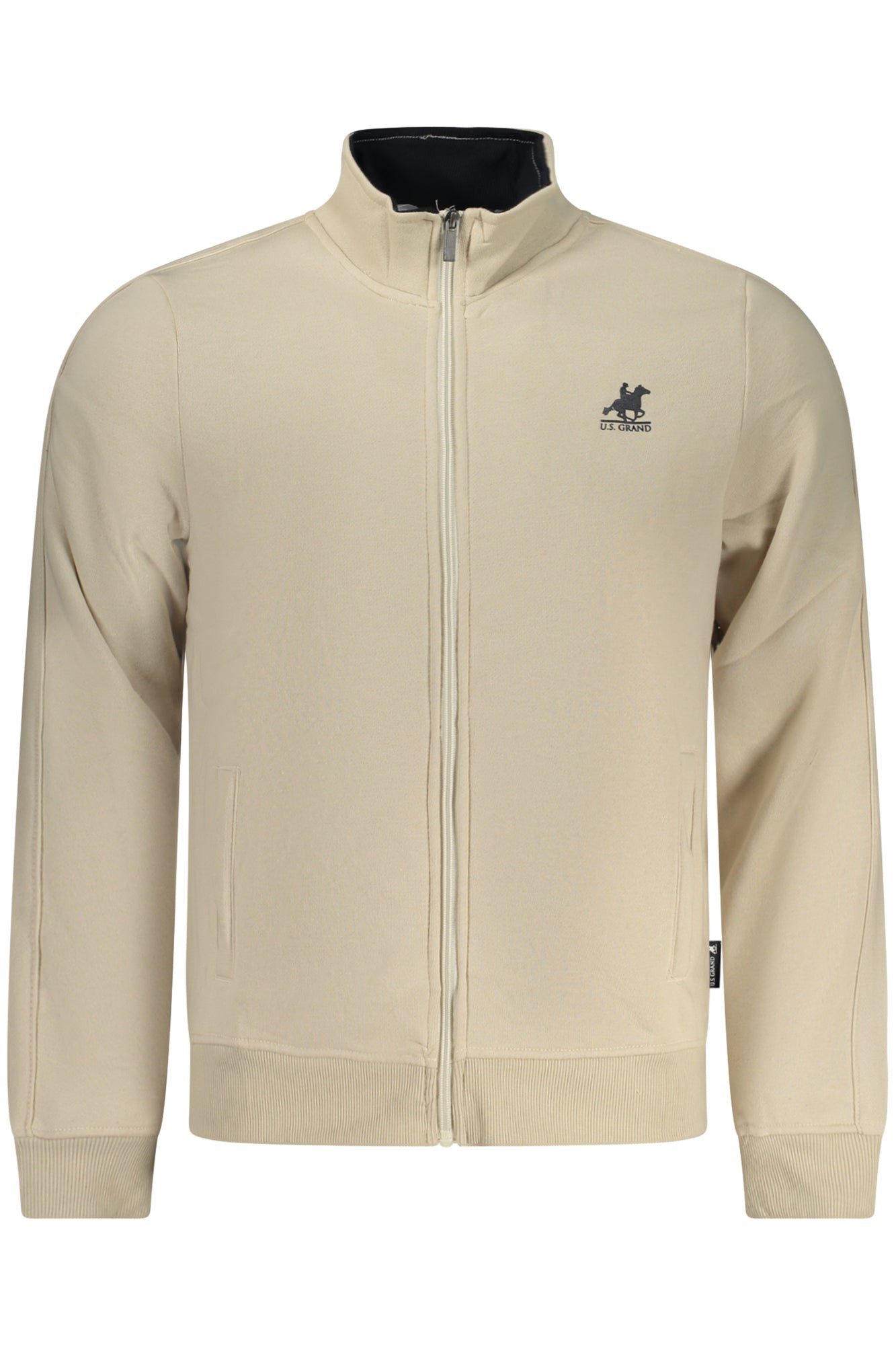 U.S. GRAND FELPA CON ZIP UOMO BEIGE - Grandi Firme Lab