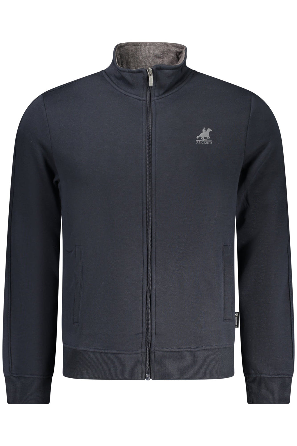 U.S. GRAND FELPA CON ZIP UOMO BLU - Grandi Firme Lab