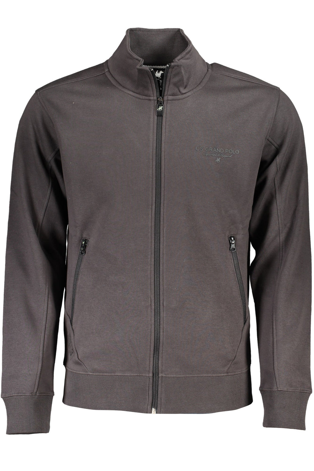 U.S. GRAND FELPA CON ZIP UOMO GRIGIO - Grandi Firme Lab
