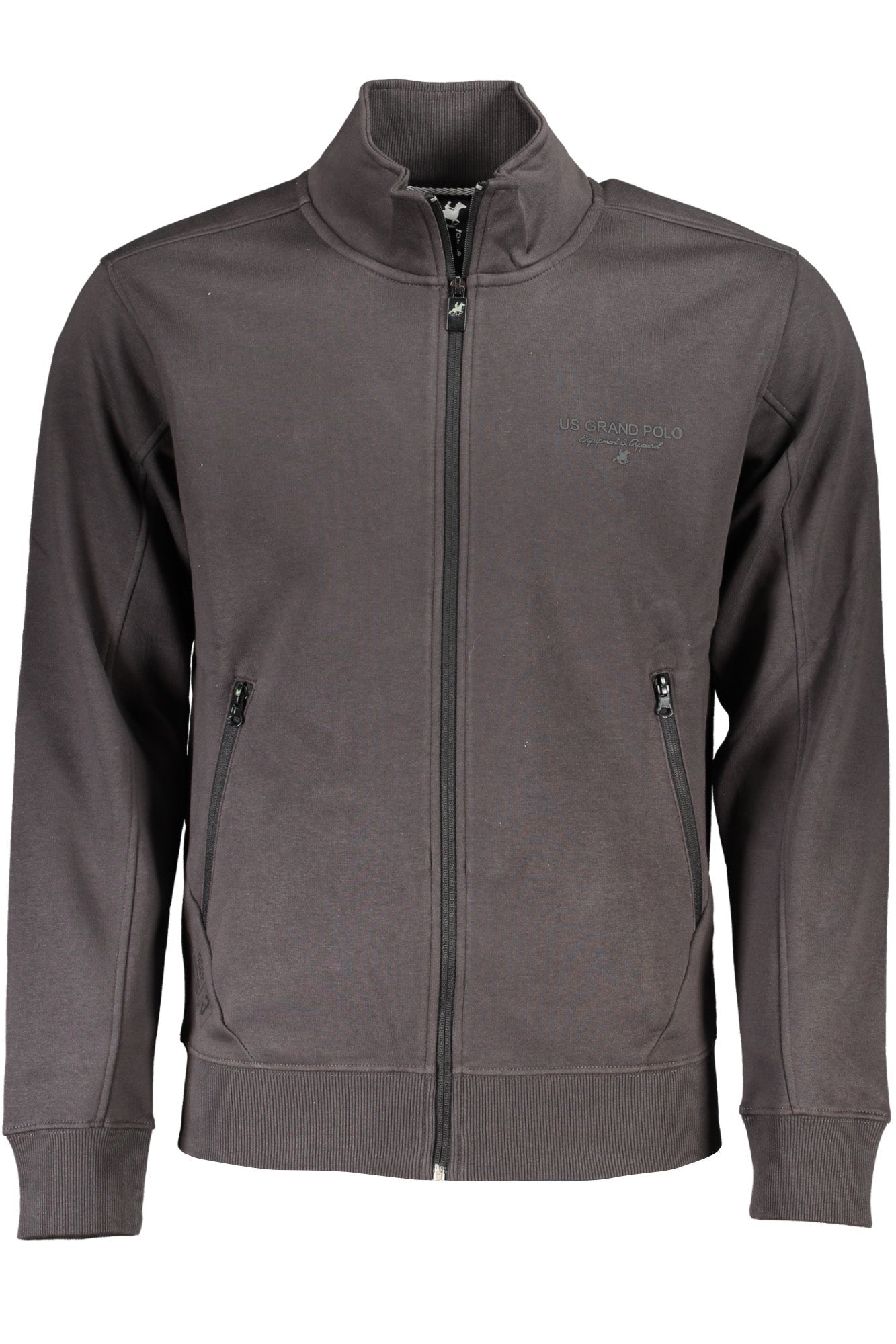 U.S. GRAND FELPA CON ZIP UOMO GRIGIO - Grandi Firme Lab