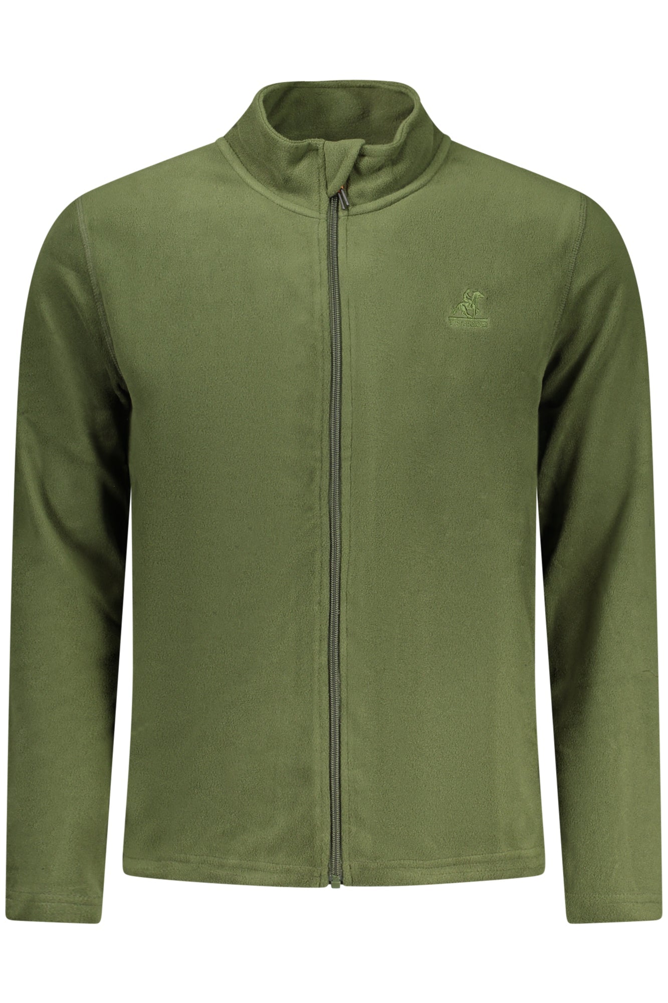 U.S. GRAND FELPA CON ZIP UOMO VERDE - Grandi Firme Lab
