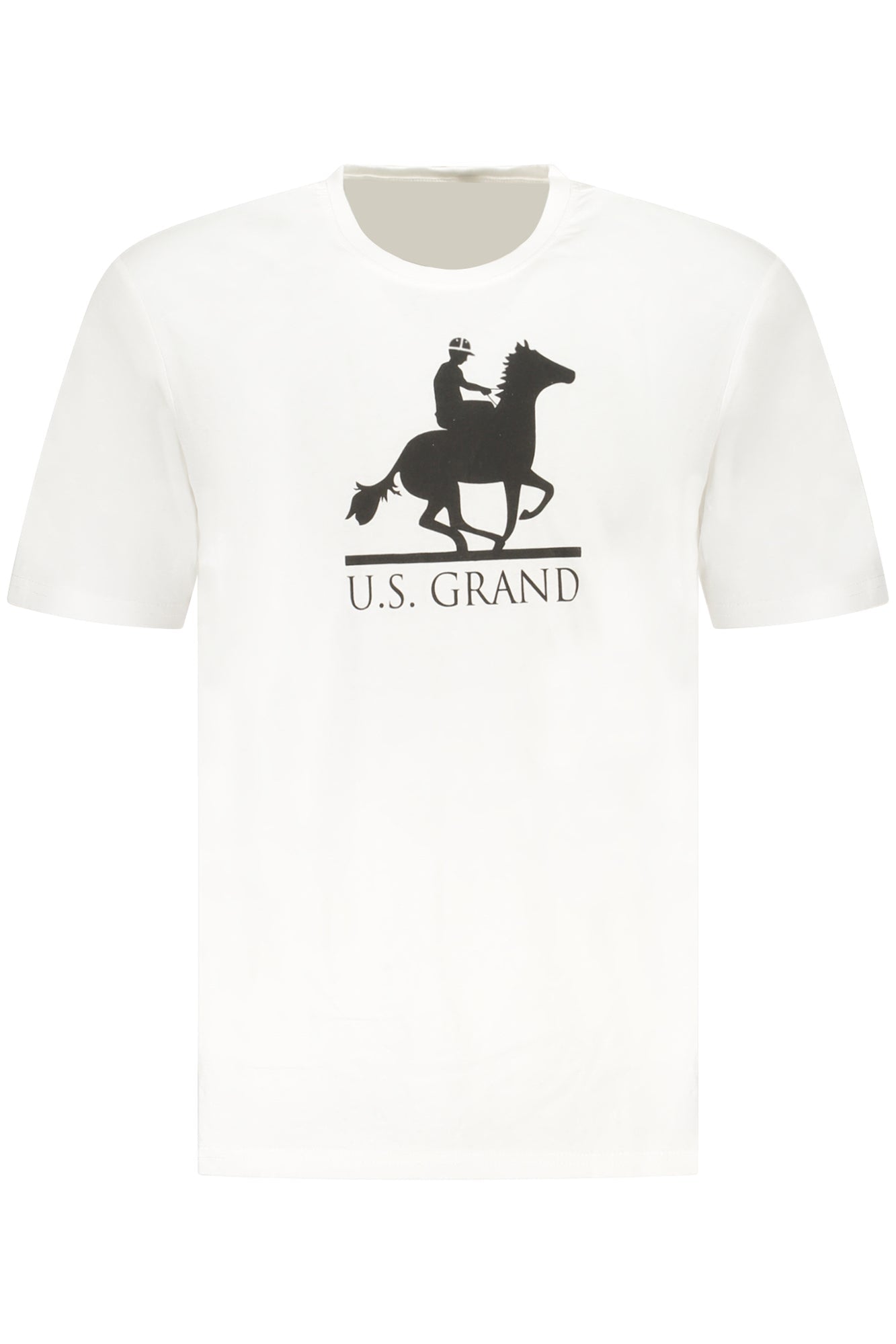 U.S. GRAND T-SHIRT MANICHE CORTE UOMO BIANCO - Grandi Firme Lab