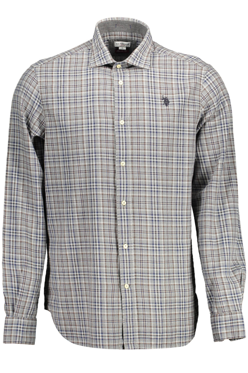 U.S. POLO ASSN. CAMICIA MANICHE LUNGHE UOMO GRIGIO - Grandi Firme Lab