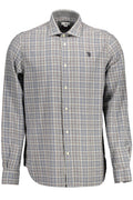 U.S. POLO ASSN. CAMICIA MANICHE LUNGHE UOMO GRIGIO - Grandi Firme Lab